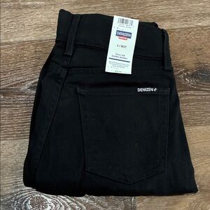 New Levi's Denizen Black Pull-On Super Skinny Jeans. Size 27